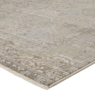 Jaipur Living Vienne Lourdes VNE09 Gray/Cream Area Rug Corner Image