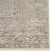 Jaipur Living Vienne Lourdes VNE09 Gray/Cream Area Rug Corner Close Up Image