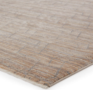 Jaipur Living Vienne Cavendish VNE12 Tan/Gray Area Rug Corner Close Up Image