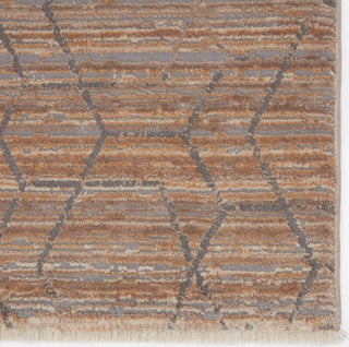 Jaipur Living Vienne Cavendish VNE12 Tan/Gray Area Rug Corner Close Up Image