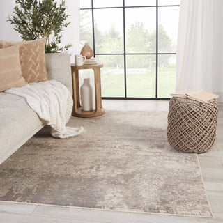 Jaipur Living Vienne Brisa VNE13 Gray/Cream Area Rug Lifestyle Image Feature