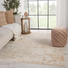 Jaipur Living Vienne Azami VNE15 Gold/White Area Rug Lifestyle Image Feature