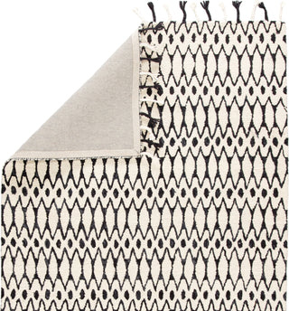 Jaipur Living Vera Fia VNK02 Ivory/Black Area Rug by Nikki Chu Folded Backing Image