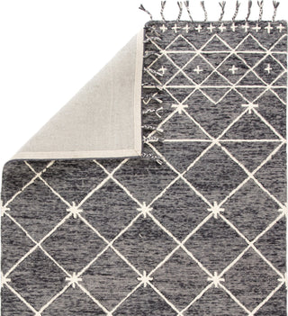 Jaipur Living Vera Rhea VNK03 Gray/Ivory Area Rug by Nikki Chu Folded Backing Image