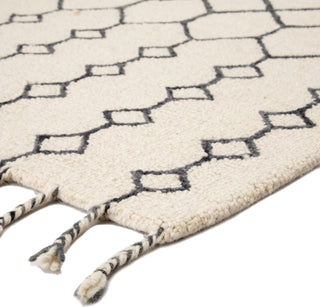 Jaipur Living Vera Garnet VNK07 Ivory/Black Area Rug by Nikki Chu - Corner