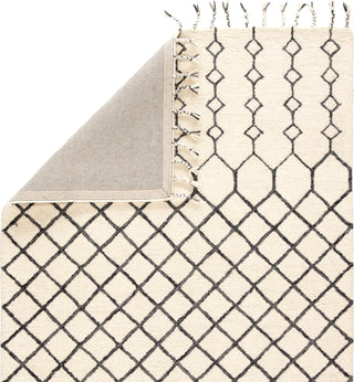 Jaipur Living Vera Garnet VNK07 Ivory/Black Area Rug by Nikki Chu - Folded Corner