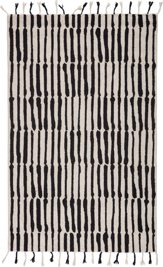 Jaipur Living Vera Saville VNK08 Black/Ivory Area Rug by Nikki Chu - Top Down