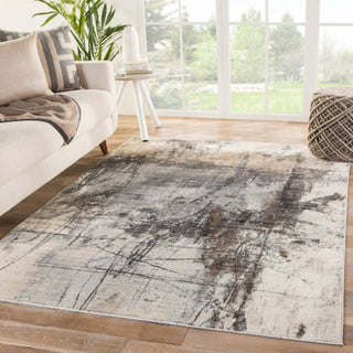 Jaipur Living Valor Patton VOR02 Gray/Ivory Area Rug Lifestyle Image Feature