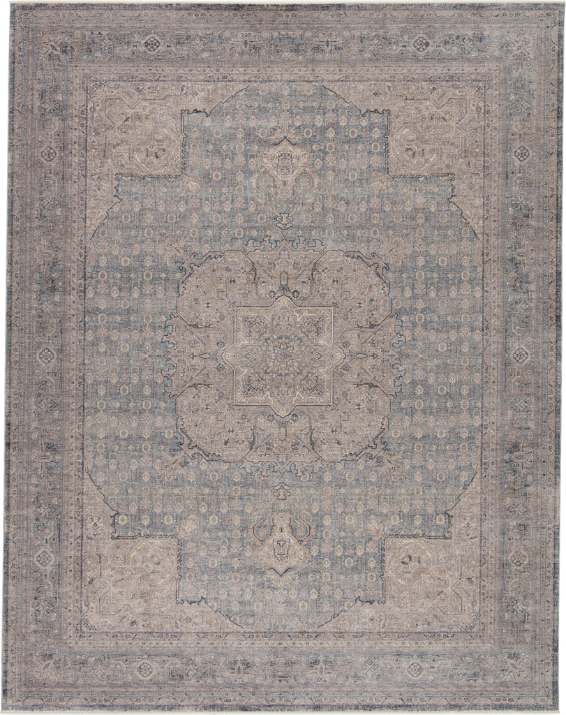 Jaipur Living Winsome Epsilon WNO01 Blue/Gray Area Rug - Top Down