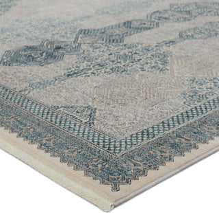 Jaipur Living Winsome Beaumont WNO07 Blue/Tan Area Rug Corner Image