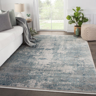 Jaipur Living Wren Audra WRN02 Blue Area Rug Lifestyle Image Feature