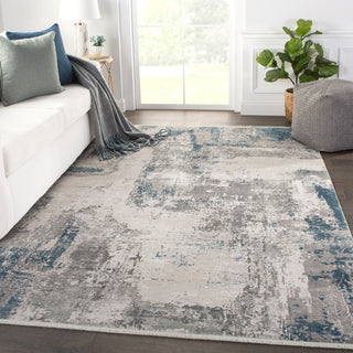 Jaipur Living Wren Skyler WRN04 Gray Area Rug Lifestyle Image Feature