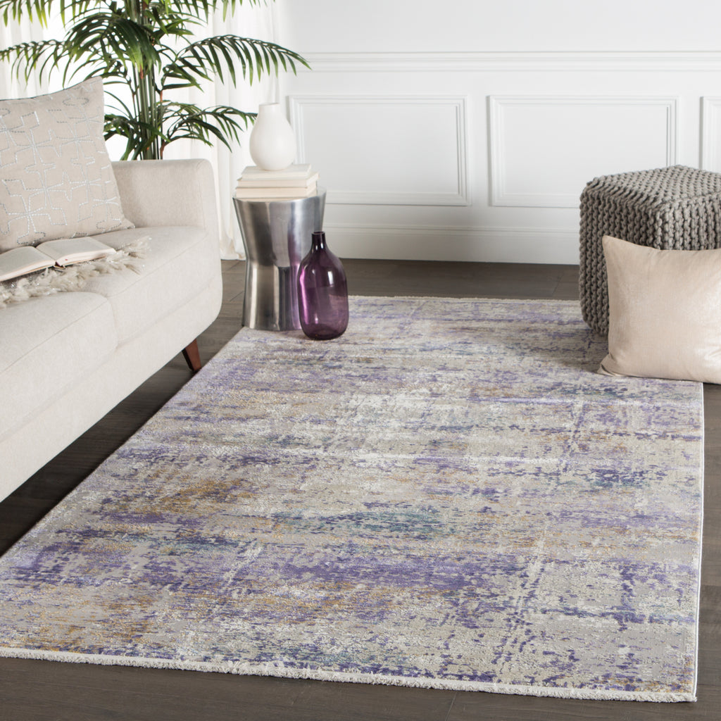 Jaipur Living Wren Dawn WRN05 Gray Area Rug Lifestyle Image Feature