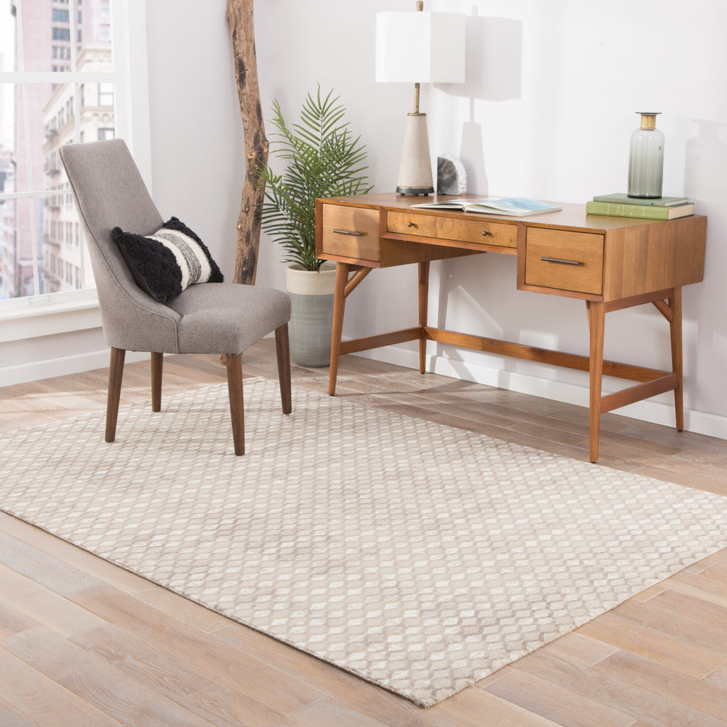Jaipur Living Zane Block Out ZAN05 Gray Area Rug Lifestyle Image Feature
