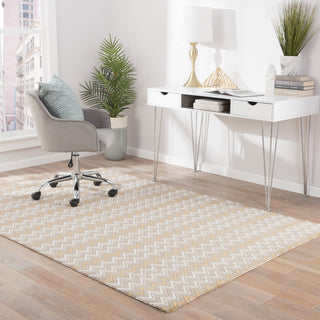 Jaipur Living Zane Caspian ZAN07 Gray/Tan Area Rug Lifestyle Image Feature