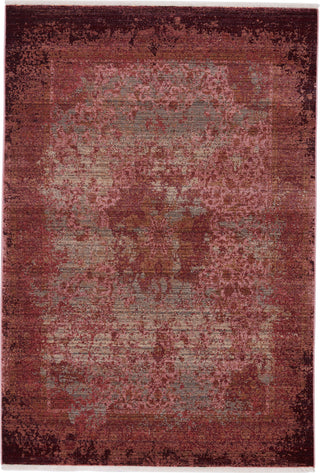 Jaipur Living Zefira Enyo ZFA03 Red/Pink Area Rug - Top Down