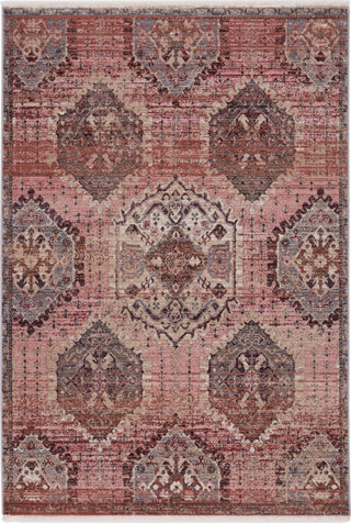 Jaipur Living Zefira Kyda ZFA04 Pink/Gray Area Rug - Top Down