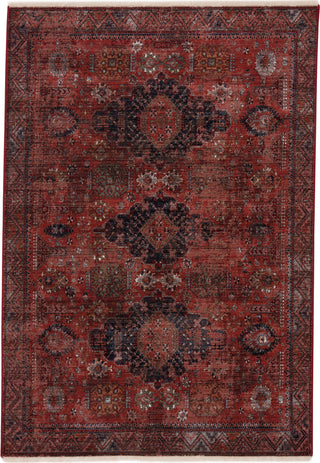 Jaipur Living Zefira Razia ZFA13 Red/Black Area Rug - Top Down