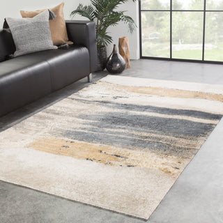 Jaipur Living Wabi Sabi Mignonne ZOB01 Gold/Gray Area Rug by Zoe Bios Creative Lifestyle Image Feature