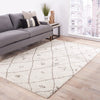 Jaipur Living Zuri Zena ZUI03 Cream/Brown Area Rug Lifestyle Image Feature
