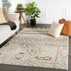 Jaipur Living Zuri Zamunda ZUI05 Cream/Brown Area Rug Lifestyle Image Feature