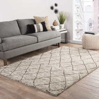 Jaipur Living Zuri Batten ZUI06 Gray/Brown Area Rug Lifestyle Image Feature