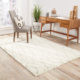 Jaipur Living Zuri Invoke ZUI07 Cream/Brown Area Rug Lifestyle Image Feature