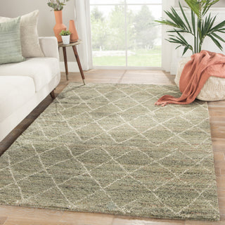 Jaipur Living Zuri Batten ZUI09 Green/Ivory Area Rug Lifestyle Image Feature