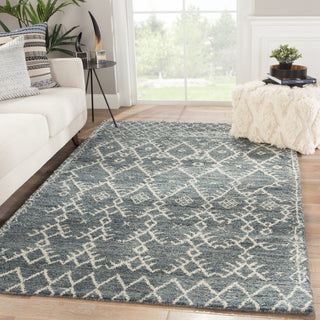 Jaipur Living Zuri Zola ZUI10 Blue/Ivory Area Rug Lifestyle Image Feature