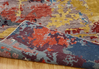 Ancient Boundaries Janet JAN-09 Blues Multi Area Rug Closeup Image