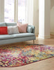 Unique Loom Jardin T-A325 Multi Area Rug Oval Lifestyle Image