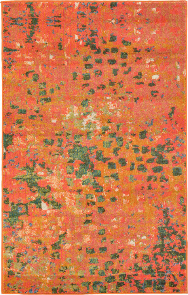 Unique Loom Jardin T-A325 Orange Area Rug main image