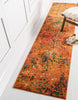 Unique Loom Jardin T-A325 Orange Area Rug Runner Lifestyle Image