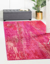 Unique Loom Jardin T-B116 Pink Area Rug Rectangle Lifestyle Image Feature