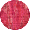 Unique Loom Jardin T-B116 Pink Area Rug Round Top-down Image