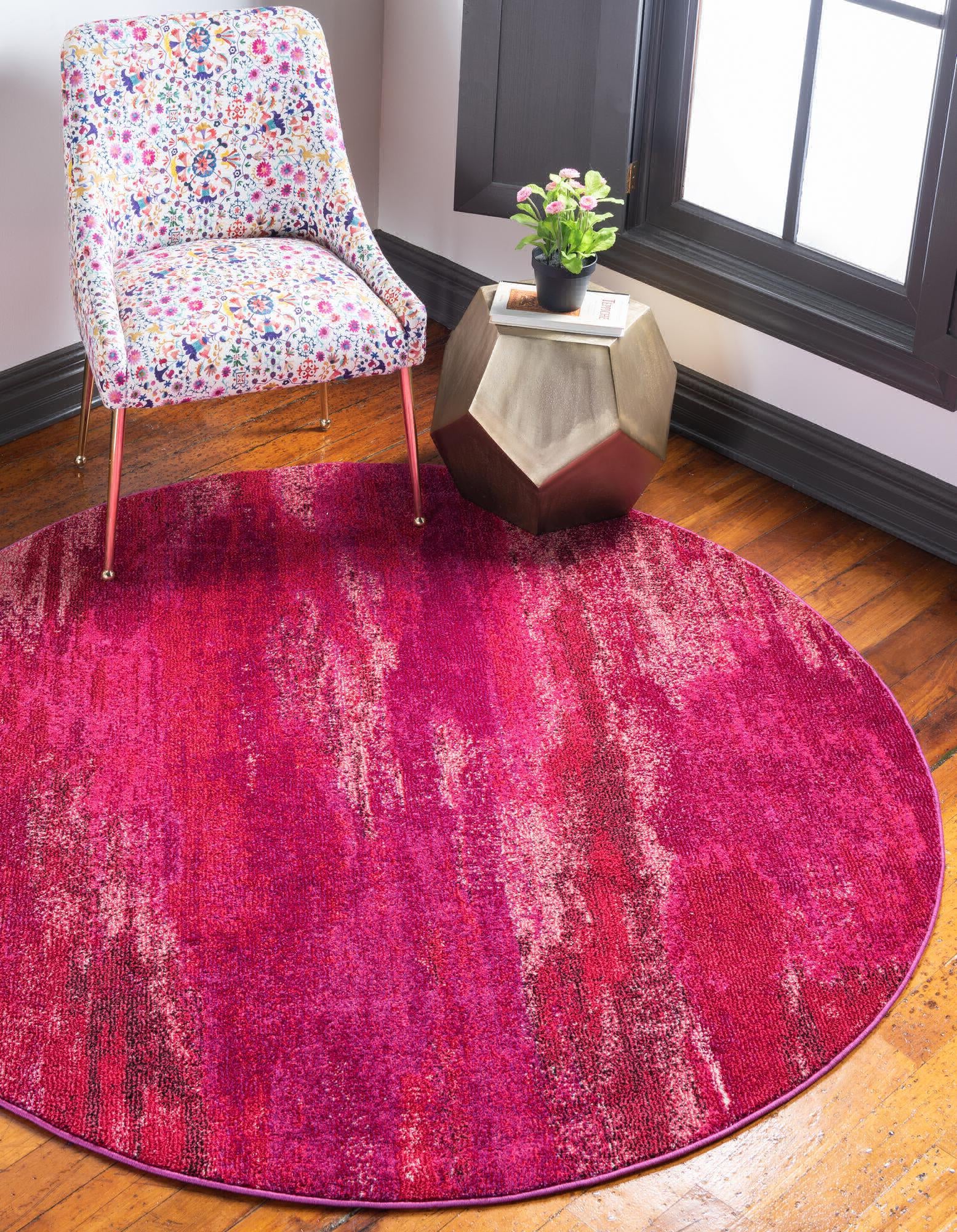 Unique Loom Jardin T-B116 Pink Area Rug – Incredible Rugs and Decor