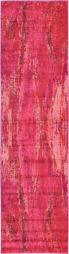 Unique Loom Jardin T-B116 Pink Area Rug Runner Top-down Image