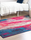 Unique Loom Jardin T-B116 Red Area Rug Rectangle Lifestyle Image