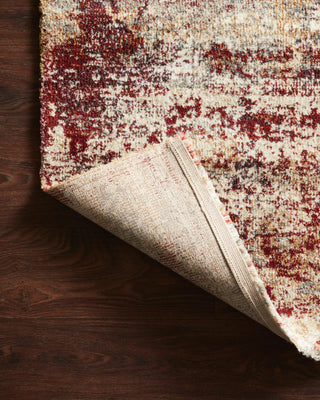 Loloi Jasmine JAS-01 Dove / Rust Area Rug Lifestyle Image Feature