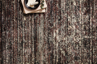 Loloi Jasmine JAS-04 Midnight / Bordeaux Area Rug Close Up