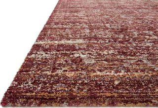 Loloi Jasmine JAS-05 Sky / Bordeaux Area Rug Corner Image