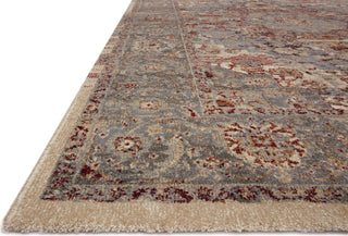 Loloi Jasmine JAS-09 Slate / Brick Area Rug Corner Featured 