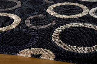 Momeni Java JA-12 Black Area Rug Corner Shot