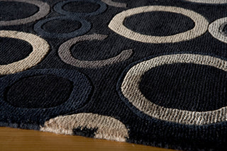 Momeni Java JA-12 Black Area Rug Closeup