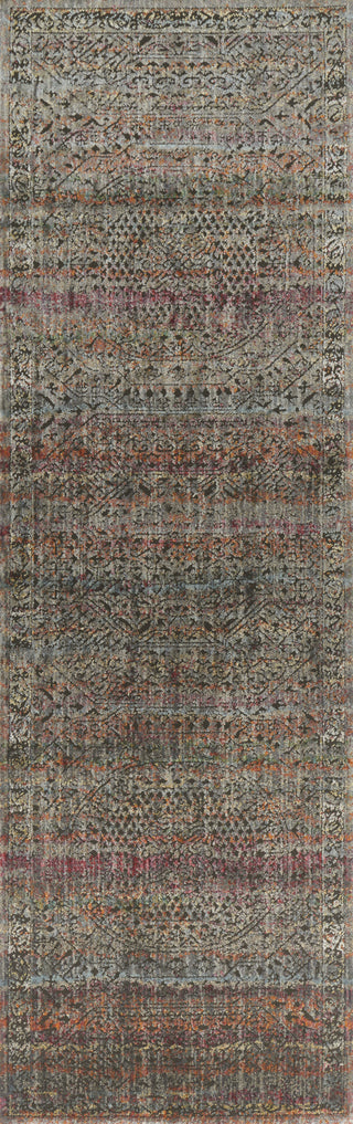 Loloi Javari JV-02 Charcoal/Sunset Area Rug 2'8'' X 7'6'' Runner