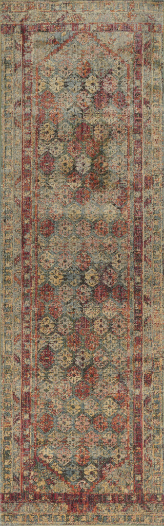 Loloi Javari JV-03 Slate/Berry Area Rug 2'8'' X 8'0'' Runner