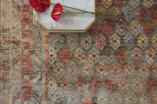 Loloi Javari JV-03 Slate/Berry Area Rug Close up