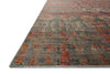 Loloi Javari JV-07 Steel/Sunrise Area Rug Corner Shot Feature