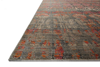 Loloi Javari JV-07 Steel/Sunrise Area Rug Corner Shot Feature
