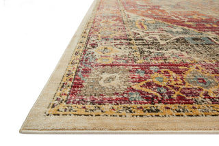 Loloi Javari JV-08 Berry/Sunrise Area Rug Corner Shot